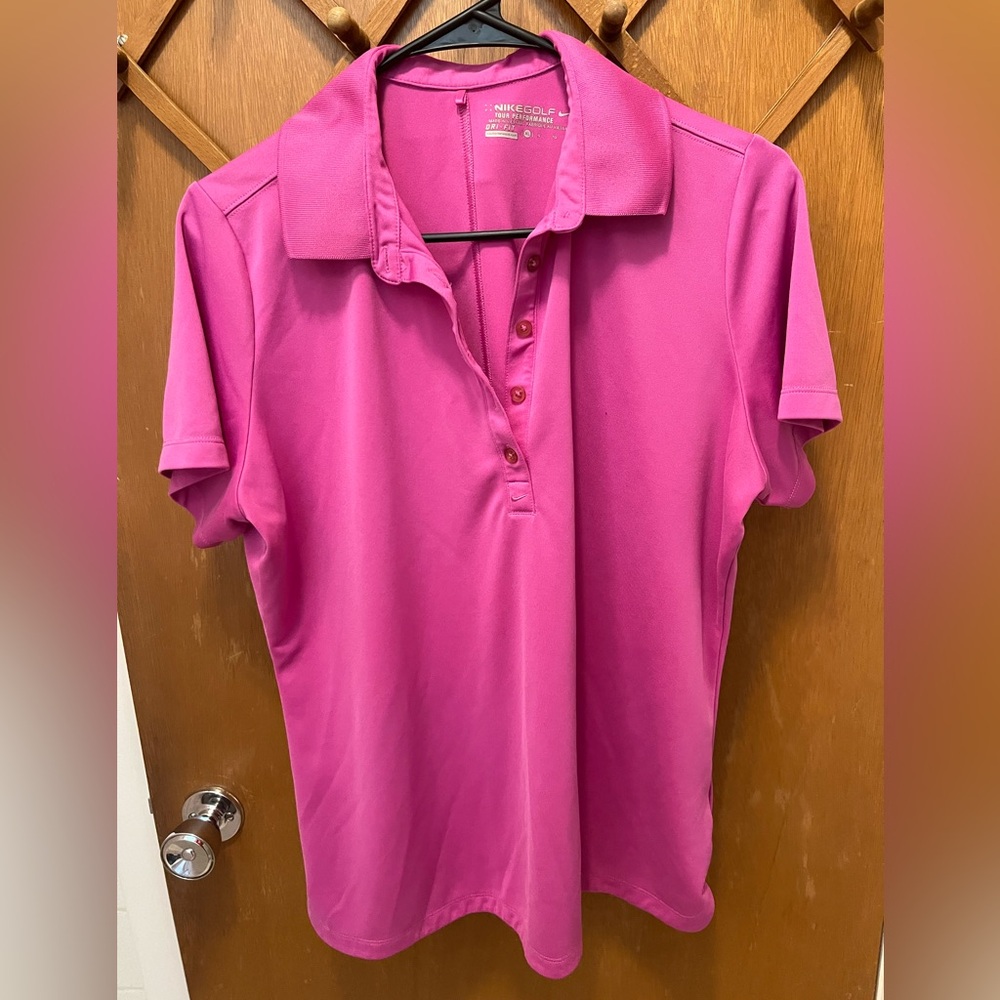 Nike Golf pink shirt. No stains or rips. Great condition.